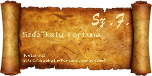 Székely Fortuna névjegykártya